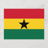 Carte Postale Drapeau ghanéen, Drapeau du Ghana (Devant)