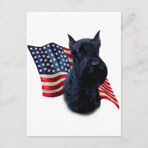 Carte Postale Drapeau Giant Schnauzer