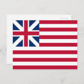 Carte Postale Drapeau Grand Union des États-Unis (Devant / Derrière)