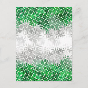 Carte Postale Drapeau Grayromantic Fierté Trippy Abstrait