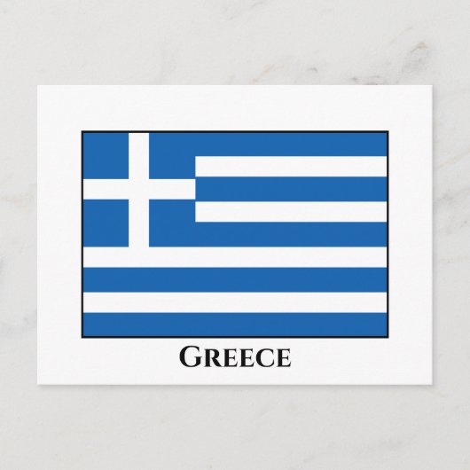 Carte Postale Drapeau grec (Devant)