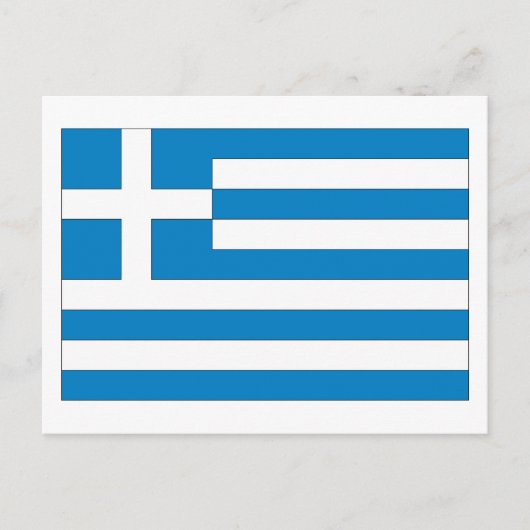 Carte Postale Drapeau grec (Devant)