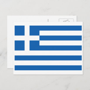 Carte Postale Drapeau grec, Drapeau grec
