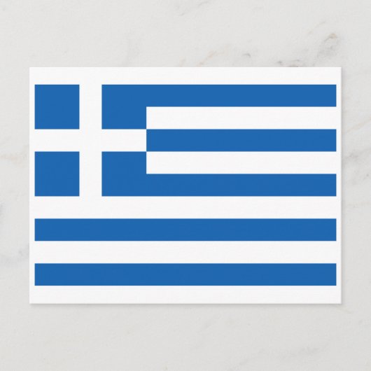 Carte Postale Drapeau grec, Drapeau grec (Devant)
