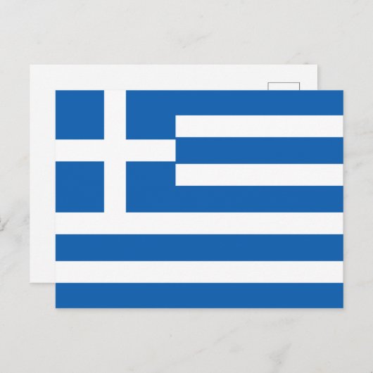 Carte postale Drapeau Grèce (Devant / Derrière)