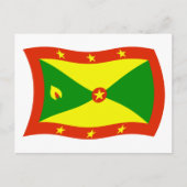 Carte postale Drapeau Grenade (Devant)