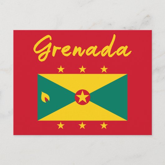 Carte Postale Drapeau Grenade Grenade Caraïbes Carnival Mas (Devant)