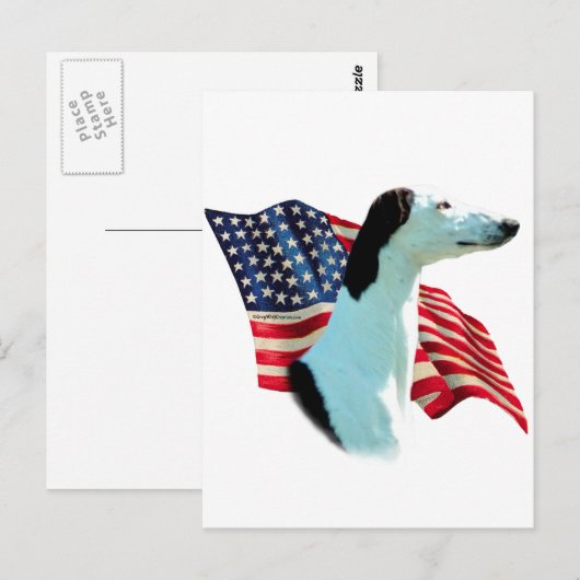 Carte Postale Drapeau Greyhound (Devant / Derrière)