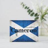 Carte Postale drapeau grunge Cameron (Debout devant)