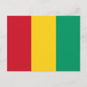 Carte Postale Drapeau Guinée (Devant)