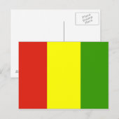 Carte Postale Drapeau Guinée (Devant / Derrière)