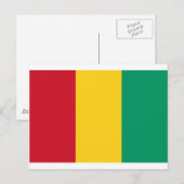 Carte Postale Drapeau Guinée (Devant / Derrière)