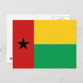 Carte postale Drapeau Guinée-Bissau (Devant / Derrière)