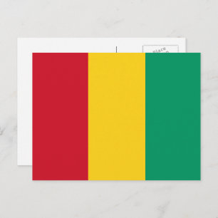 Carte Postale Drapeau guinéen, Drapeau de Guinée