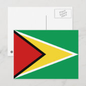 Carte postale Drapeau Guyana (Devant / Derrière)