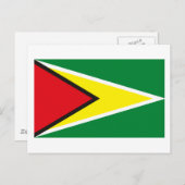 Carte postale Drapeau Guyana (Devant / Derrière)