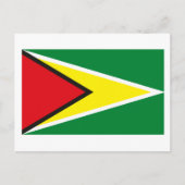 Carte postale Drapeau Guyana (Devant)