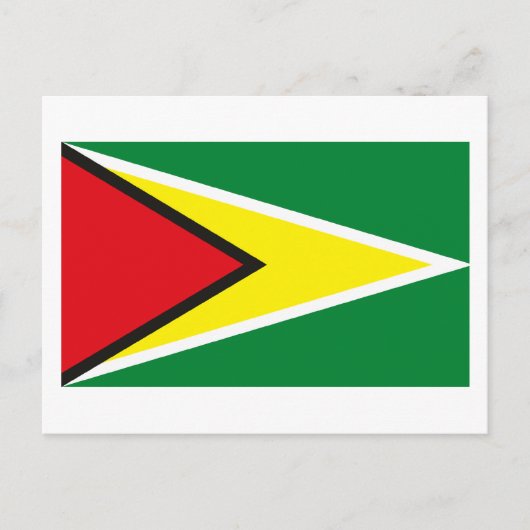 Carte postale Drapeau Guyana (Devant)