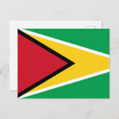 Carte Postale Drapeau Guyana (Devant / Derrière)