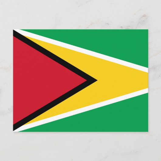 Carte Postale Drapeau Guyana (Devant)