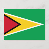 Carte Postale Drapeau Guyana (Devant)