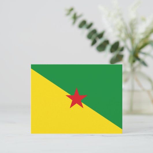 Carte Postale Drapeau Guyane GF (Debout devant)
