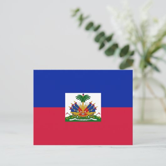 Carte Postale Drapeau Haïti (Debout devant)