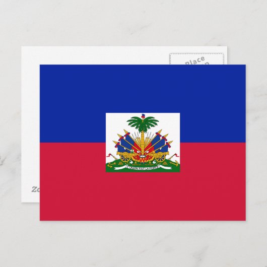 Carte Postale Drapeau Haïti (Devant / Derrière)