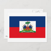 Carte postale Drapeau Haïti (Devant / Derrière)