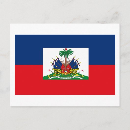 Carte postale Drapeau Haïti (Devant)