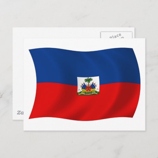 Carte postale Drapeau Haïti (Devant / Derrière)