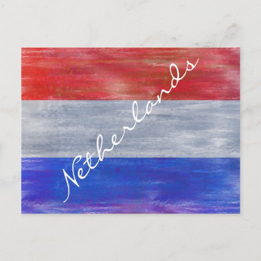 Carte Postale Drapeau hollandais en détresse à Pays-Bas - Hollan (Devant)