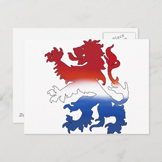 Carte Postale Drapeau hollandais Pays-Bas (Devant / Derrière)