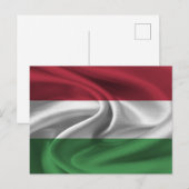 Carte Postale Drapeau Hongrie (Devant / Derrière)