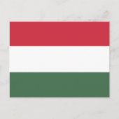 Carte Postale Drapeau hongrois, Drapeau hongrois (Devant)