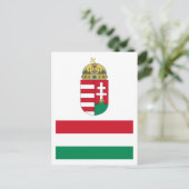 Carte Postale Drapeau HU de Hongrie (Debout devant)