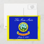 Carte postale Drapeau Idaho (Devant / Derrière)