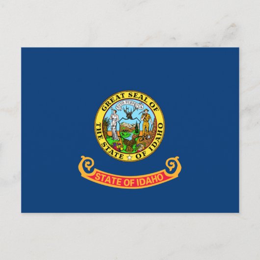 Carte postale Drapeau Idaho (Devant)