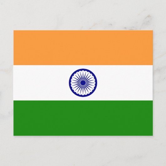 Carte postale Drapeau Indien (Devant)