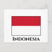 Carte Postale Drapeau indonésien (Devant)