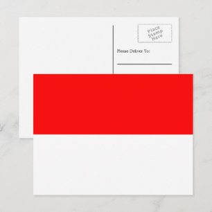 Carte Postale Drapeau indonésien, Drapeau de l'Indonésie