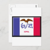 Carte Postale Drapeau Iowa (Devant / Derrière)