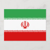 Carte postale Drapeau Iran (Devant)