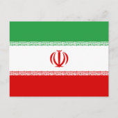 Carte Postale Drapeau Iran (Devant)