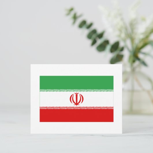Carte Postale Drapeau Iran (Debout devant)