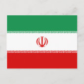 Carte postale Drapeau Iran (Devant)