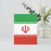 Carte Postale Drapeau iranien (Debout devant)