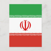 Carte Postale Drapeau iranien (Devant)