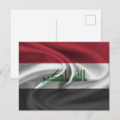 Carte Postale Drapeau Iraq (Devant / Derrière)