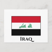 Carte Postale Drapeau Iraq (Iraq) (Devant)